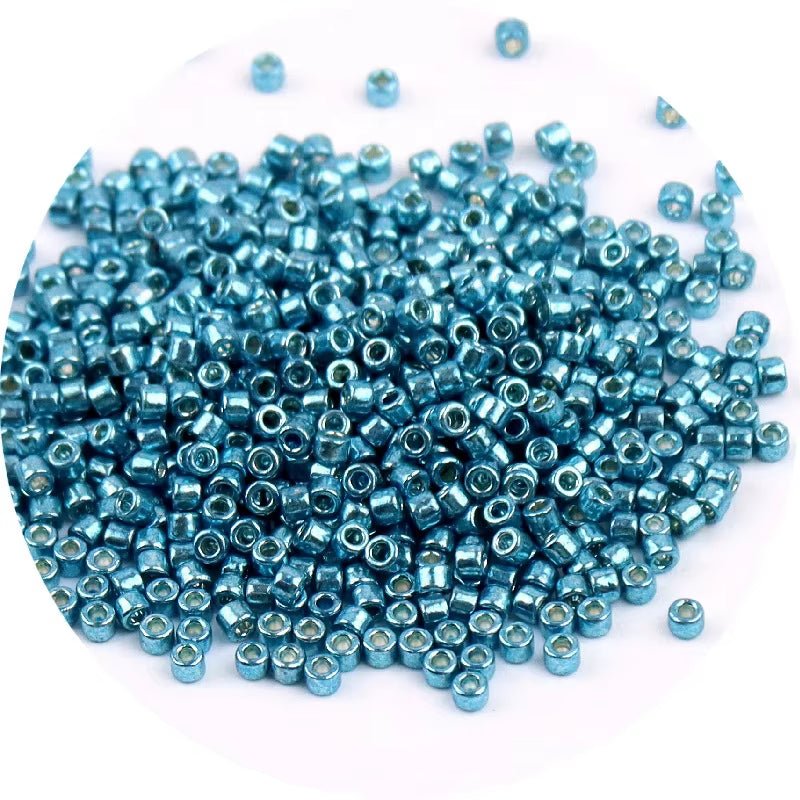 720PCS 2 mm Metallic Glass Seed Beads – DIY Jewelry Making Beads for Bracelets & Necklaces
