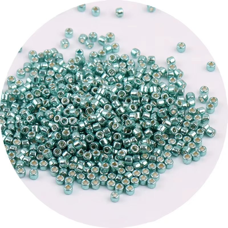 720PCS 2 mm Metallic Glass Seed Beads – DIY Jewelry Making Beads for Bracelets & Necklaces