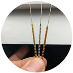 720PCS 2 mm Metallic Glass Seed Beads – DIY Jewelry Making Beads for Bracelets & Necklaces