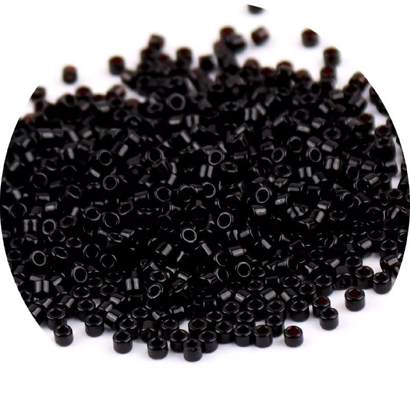 720PCS 2 mm Metallic Glass Seed Beads – DIY Jewelry Making Beads for Bracelets & Necklaces