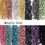 720PCS 2 mm Metallic Glass Seed Beads – DIY Jewelry Making Beads for Bracelets & Necklaces