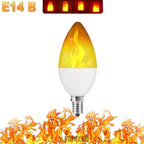 B22/E27 LED Flame Effect Bulb – 4 Modes Flickering Fire Simulation Light - VarietyVibe Shop