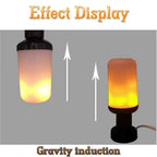 B22/E27 LED Flame Effect Bulb – 4 Modes Flickering Fire Simulation Light - VarietyVibe Shop