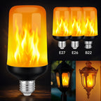 B22/E27 LED Flame Effect Bulb – 4 Modes Flickering Fire Simulation Light - VarietyVibe Shop