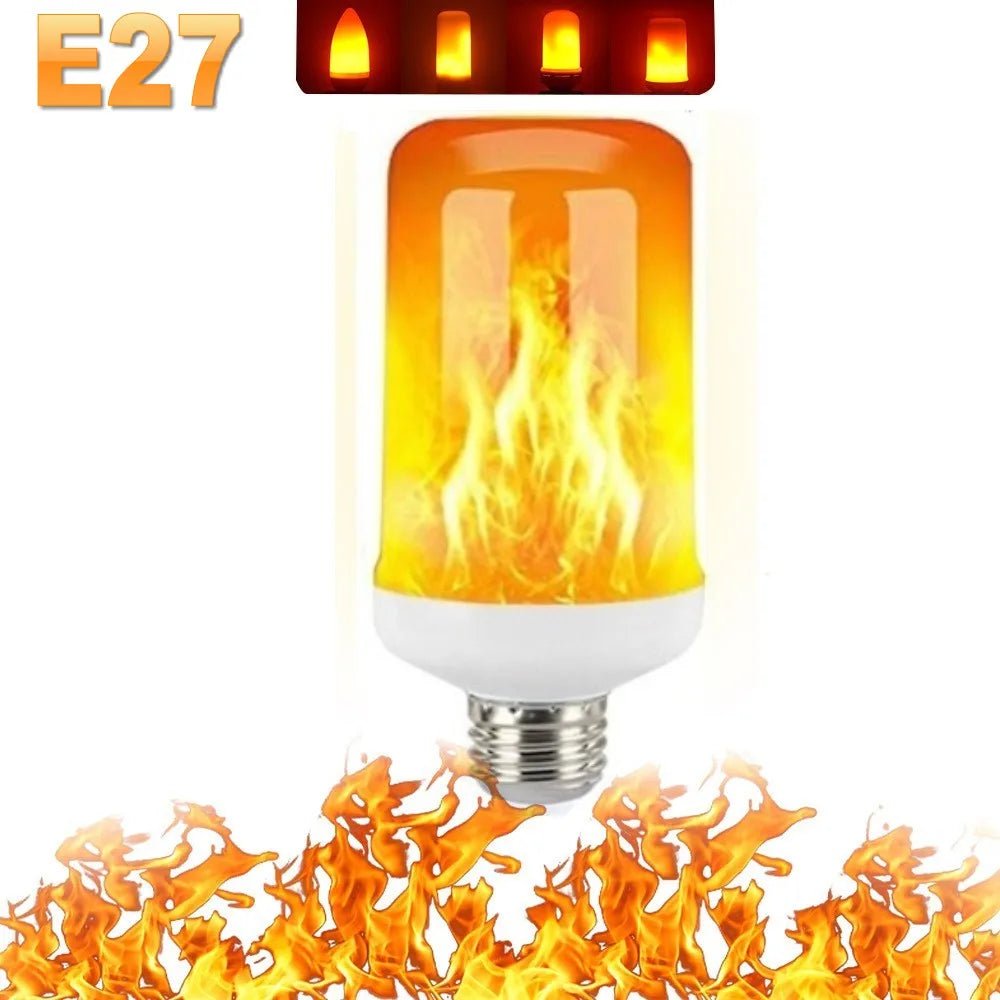 B22/E27 LED Flame Effect Bulb – 4 Modes Flickering Fire Simulation Light - VarietyVibe Shop