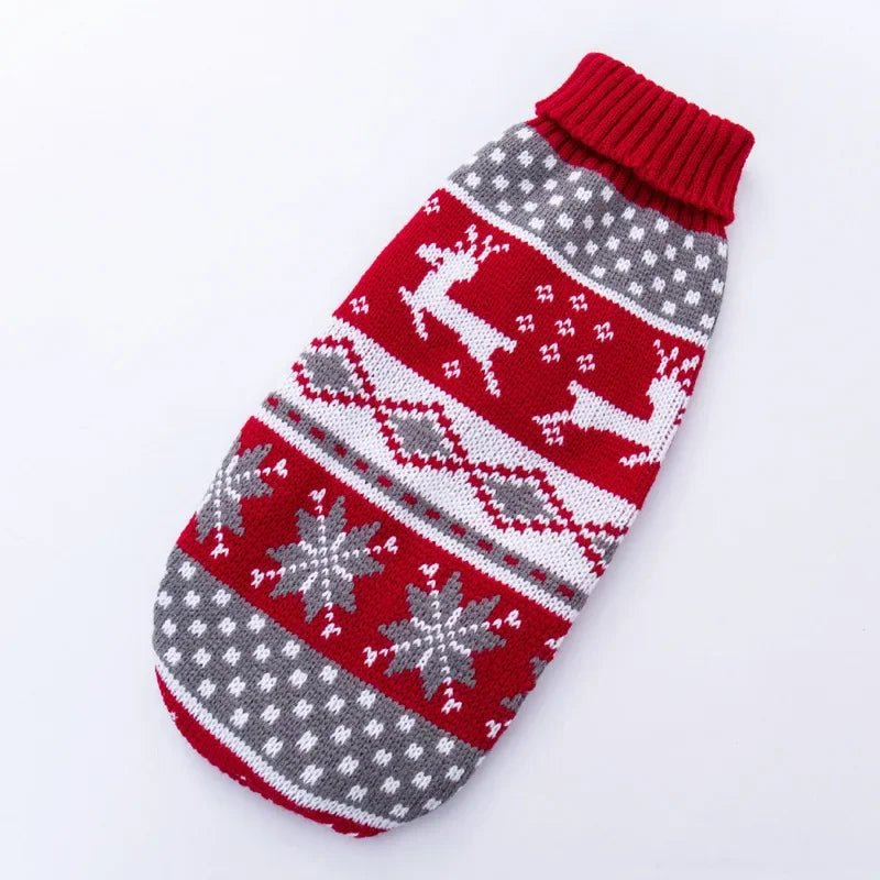 Festive Striped Dog Sweater – Medium & Large - VarietyVibe Shop