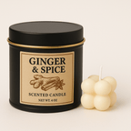 Ginger & Spice Scented Candle – Warm Ginger Root, Cinnamon & Star Anise Blend | Cozy Autumn Candle, Handmade Home Fragrance Gift - VarietyVibe Shop