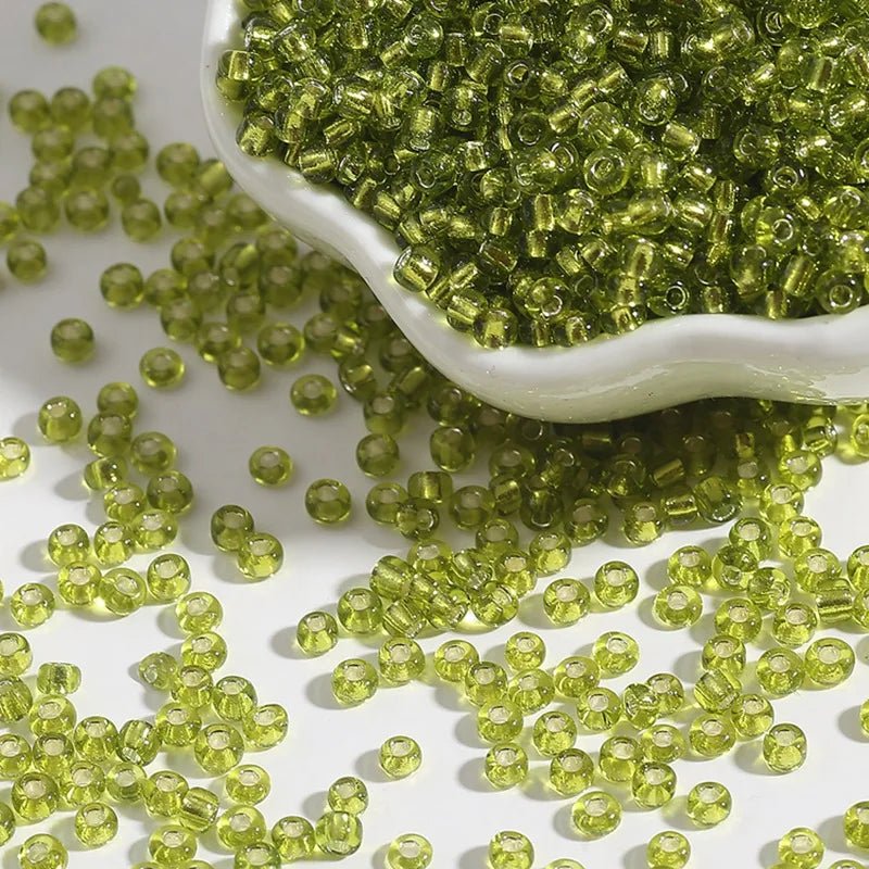 Glass Seed Beads Set – 2 mm / 3 mm / 4 mm Loose Spacer Beads for DIY Bracelets & Necklaces