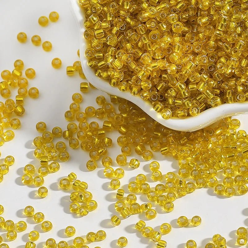 Glass Seed Beads Set – 2 mm / 3 mm / 4 mm Loose Spacer Beads for DIY Bracelets & Necklaces