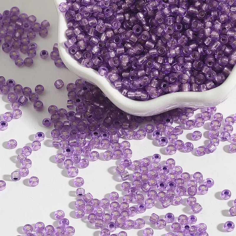 Glass Seed Beads Set – 2 mm / 3 mm / 4 mm Loose Spacer Beads for DIY Bracelets & Necklaces