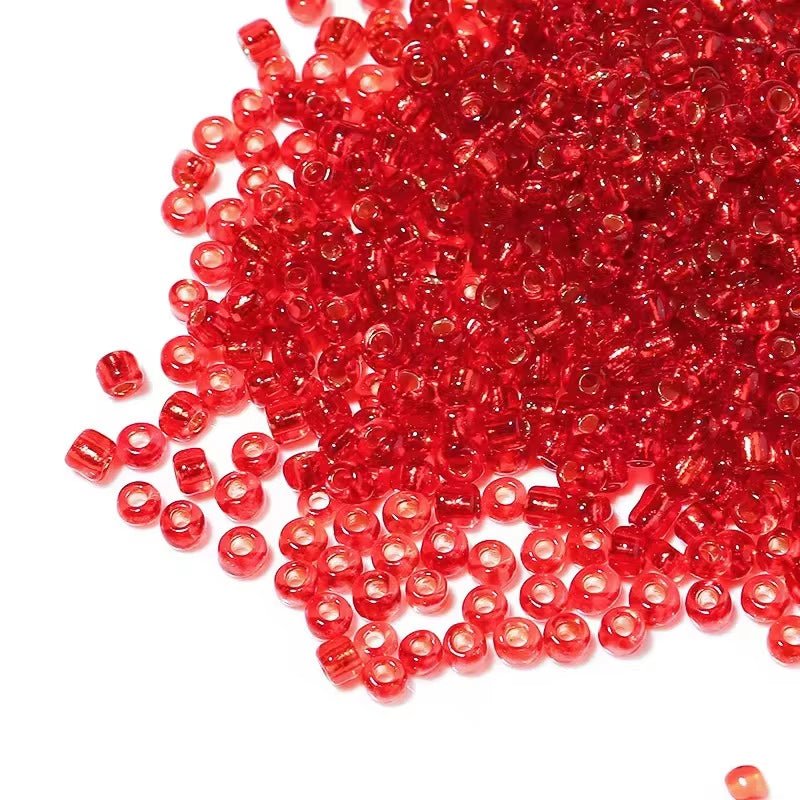 Glass Seed Beads Set – 2 mm / 3 mm / 4 mm Loose Spacer Beads for DIY Bracelets & Necklaces