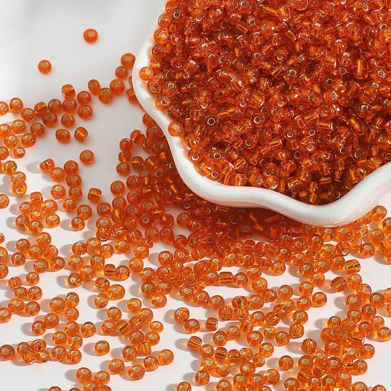 Glass Seed Beads Set – 2 mm / 3 mm / 4 mm Loose Spacer Beads for DIY Bracelets & Necklaces