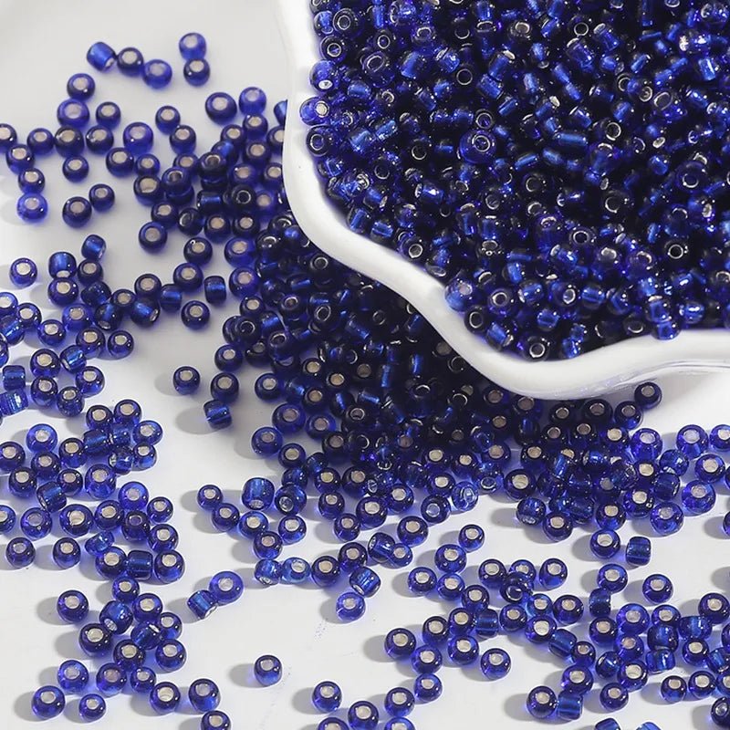 Glass Seed Beads Set – 2 mm / 3 mm / 4 mm Loose Spacer Beads for DIY Bracelets & Necklaces