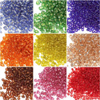 Glass Seed Beads Set – 2 mm / 3 mm / 4 mm Loose Spacer Beads for DIY Bracelets & Necklaces