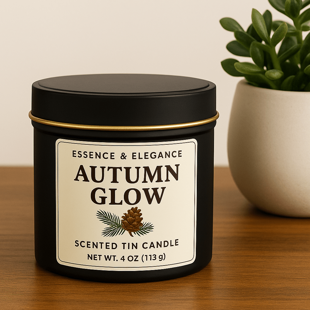 Hand - Poured Soy Candle – Autumn Glow Bakery Fall Scent - FREE Mini Bubble Candle - VarietyVibe Shop