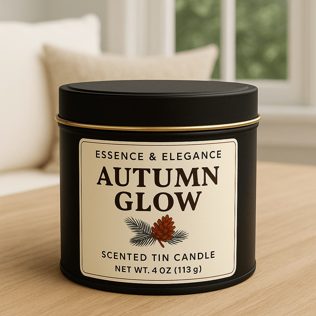 Hand - Poured Soy Candle – Autumn Glow Bakery Fall Scent - FREE Mini Bubble Candle - VarietyVibe Shop