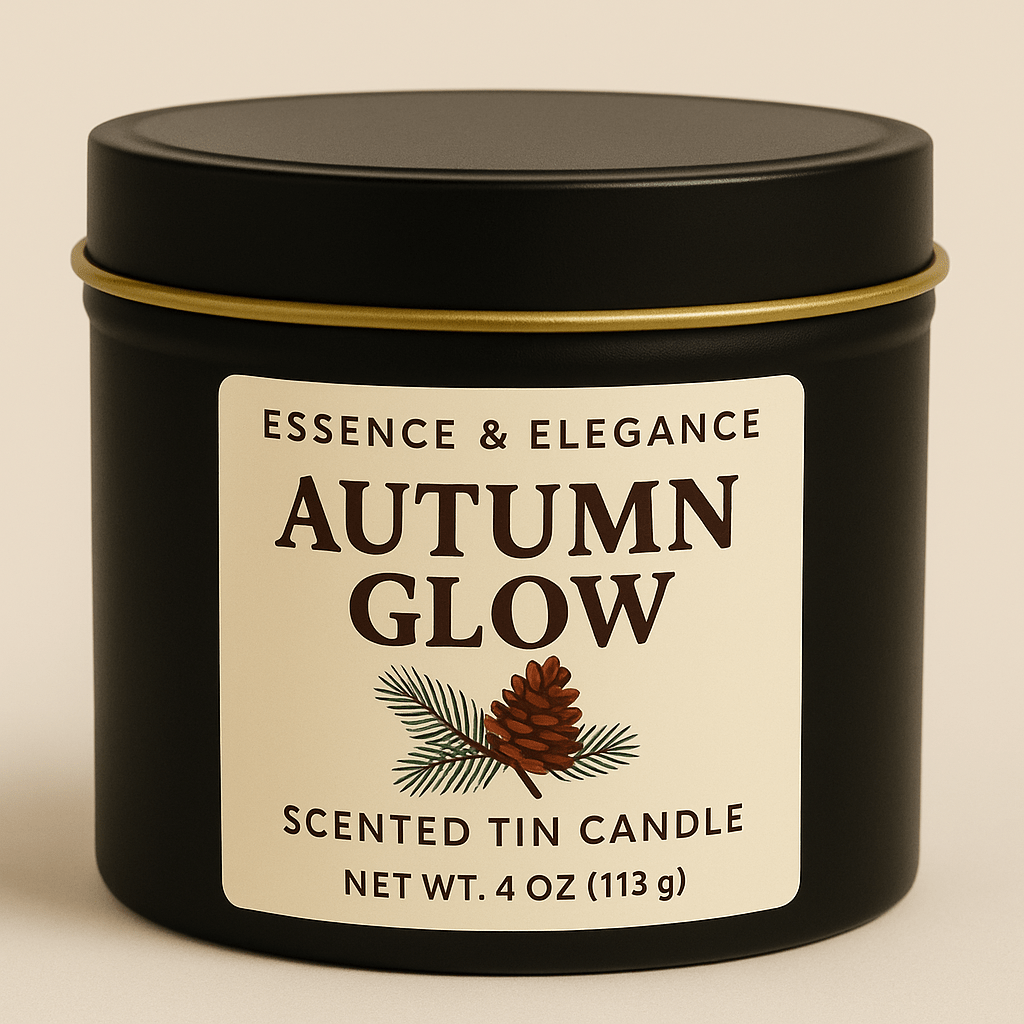 Hand - Poured Soy Candle – Autumn Glow Bakery Fall Scent - FREE Mini Bubble Candle - VarietyVibe Shop