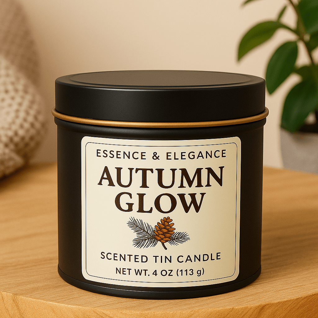 Hand - Poured Soy Candle – Autumn Glow Bakery Fall Scent - FREE Mini Bubble Candle - VarietyVibe Shop