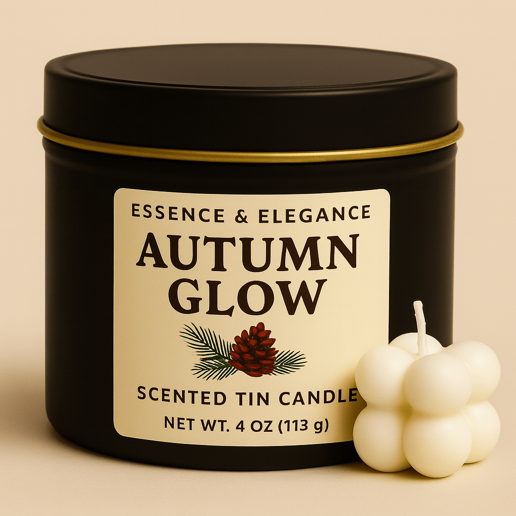 Hand - Poured Soy Candle – Autumn Glow Bakery Fall Scent - FREE Mini Bubble Candle - VarietyVibe Shop