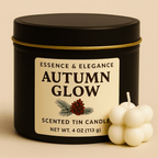 Hand - Poured Soy Candle – Autumn Glow Bakery Fall Scent - FREE Mini Bubble Candle - VarietyVibe Shop
