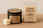 Hand - Poured Soy Candle – Creme Brulee Bakery Scent - FREE Mini Bubble Candle - VarietyVibe Shop