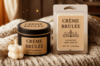 Hand - Poured Soy Candle – Creme Brulee Bakery Scent - FREE Mini Bubble Candle - VarietyVibe Shop