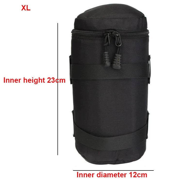 Luxury Coated Canvas Camera Lens Bag – Protective Insert for DSLR/Compact Systems