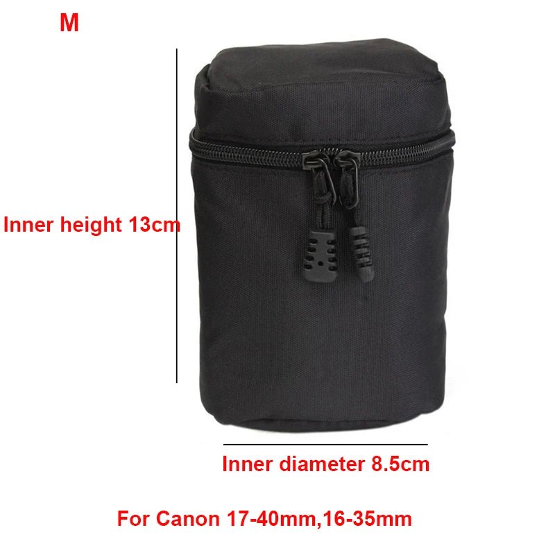 Luxury Coated Canvas Camera Lens Bag – Protective Insert for DSLR/Compact Systems