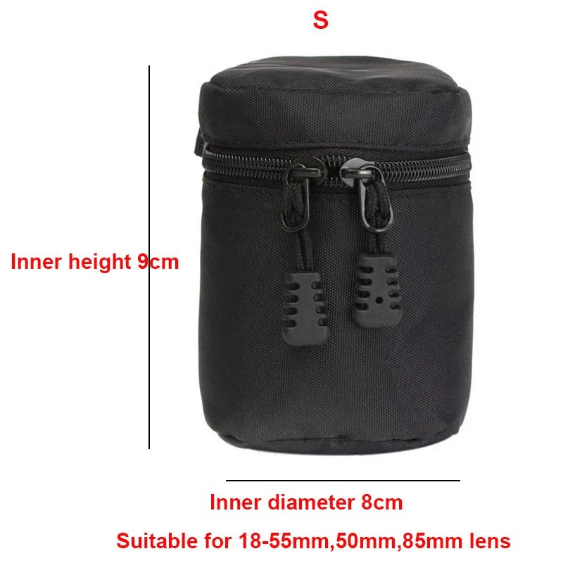 Luxury Coated Canvas Camera Lens Bag – Protective Insert for DSLR/Compact Systems
