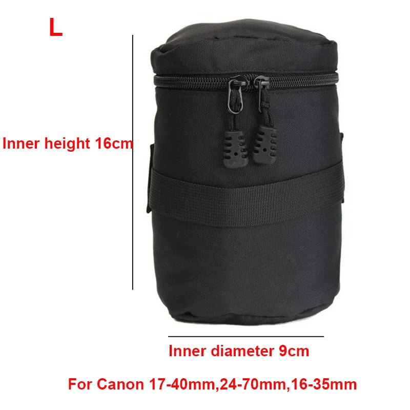 Luxury Coated Canvas Camera Lens Bag – Protective Insert for DSLR/Compact Systems