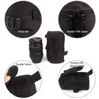 Luxury Coated Canvas Camera Lens Bag – Protective Insert for DSLR/Compact Systems