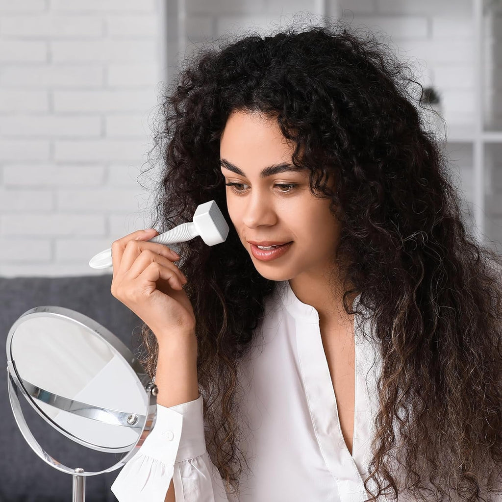 Precision 0.25 mm Microneedling Stamp – Home Derma Stamp for Face, Beard & Scalp