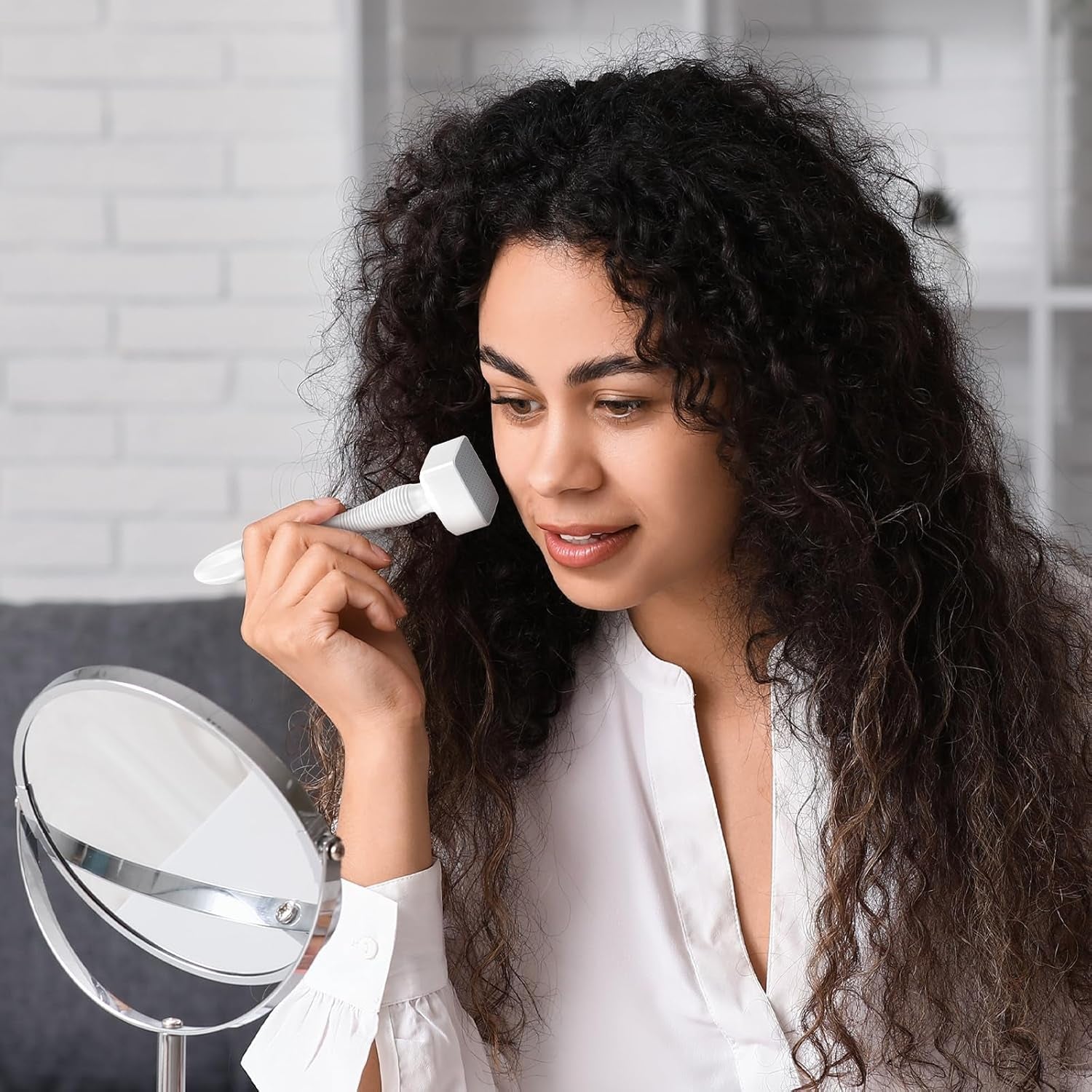 Precision 0.25 mm Microneedling Stamp – Home Derma Stamp for Face, Beard & Scalp