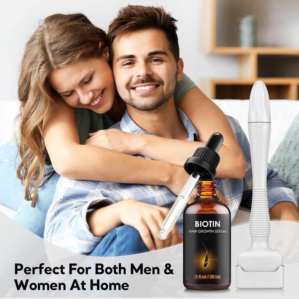 Precision 0.25 mm Microneedling Stamp – Home Derma Stamp for Face, Beard & Scalp