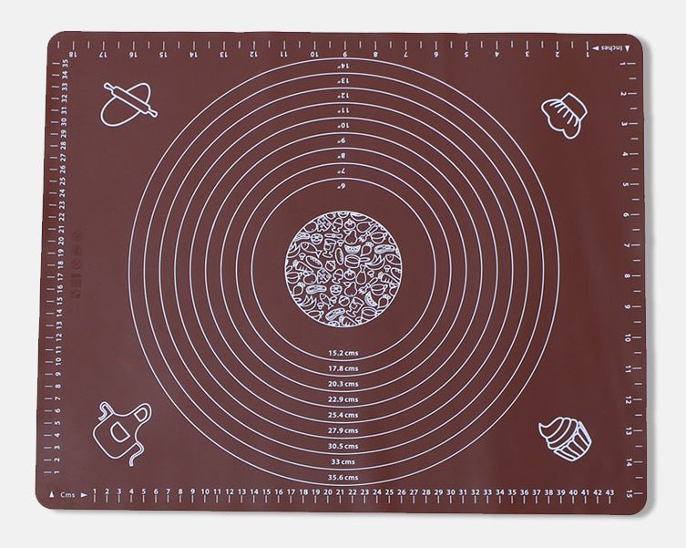 Silicone Baking Mat with Measurements – Non - Stick Reusable Pastry Rolling Pad - VarietyVibe Shop