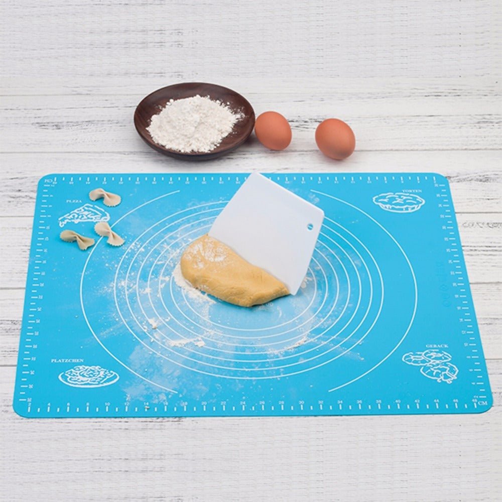 Silicone Baking Mat with Measurements – Non - Stick Reusable Pastry Rolling Pad - VarietyVibe Shop