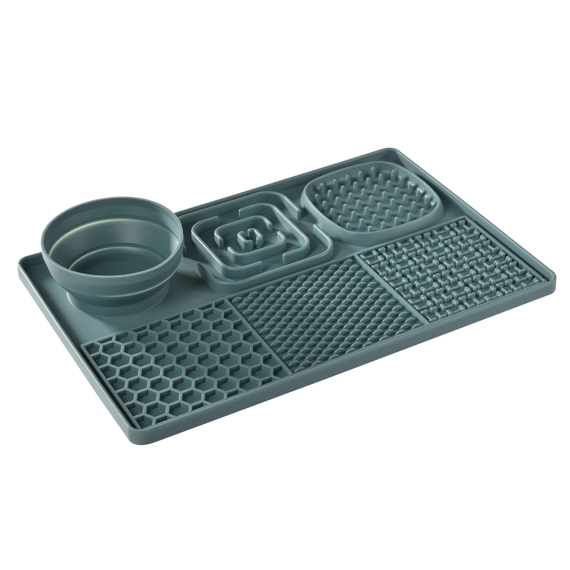 Silicone Dog Licking Pad – 3 - in - 1 Slow Feeder Mat with Suction Cups, BPA - Free - VarietyVibe Shop