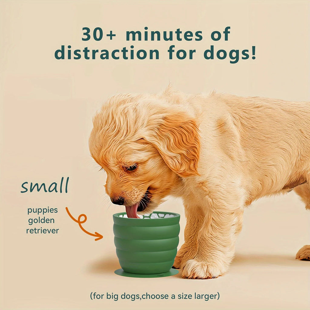 Silicone Slow Feeder Dog Bowl Cup – Anti - Slip Design for Small & Medium Dogs - VarietyVibe Shop