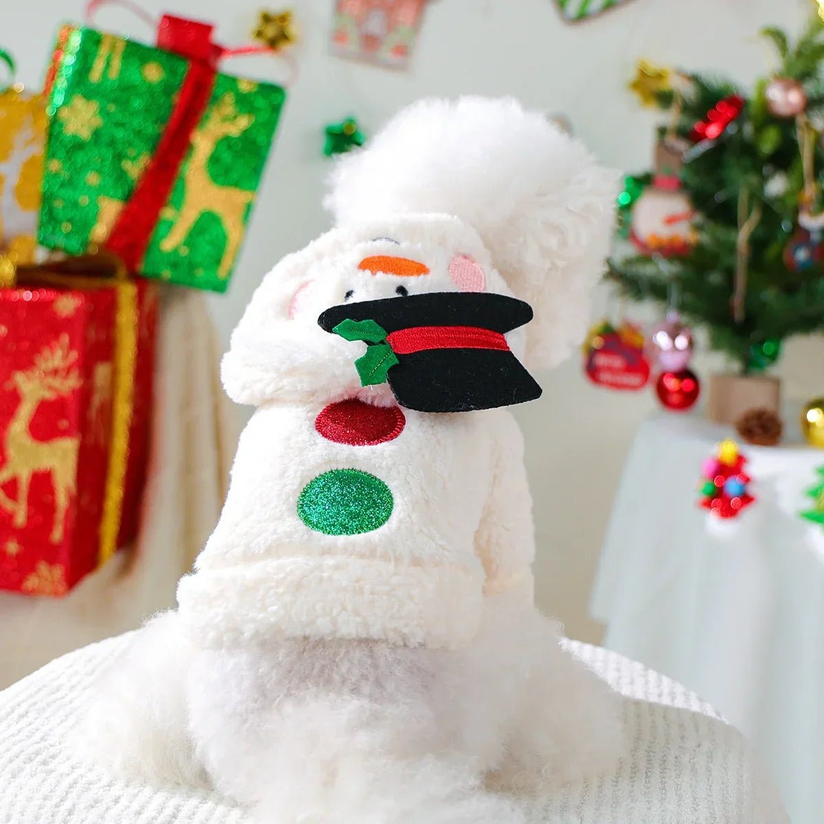 Snowman Velvet Hoodie – Small Pets - VarietyVibe Shop