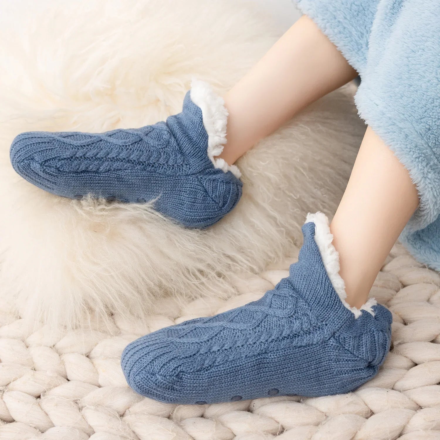 Warm Fleece Slipper Socks – Unisex - VarietyVibe Shop