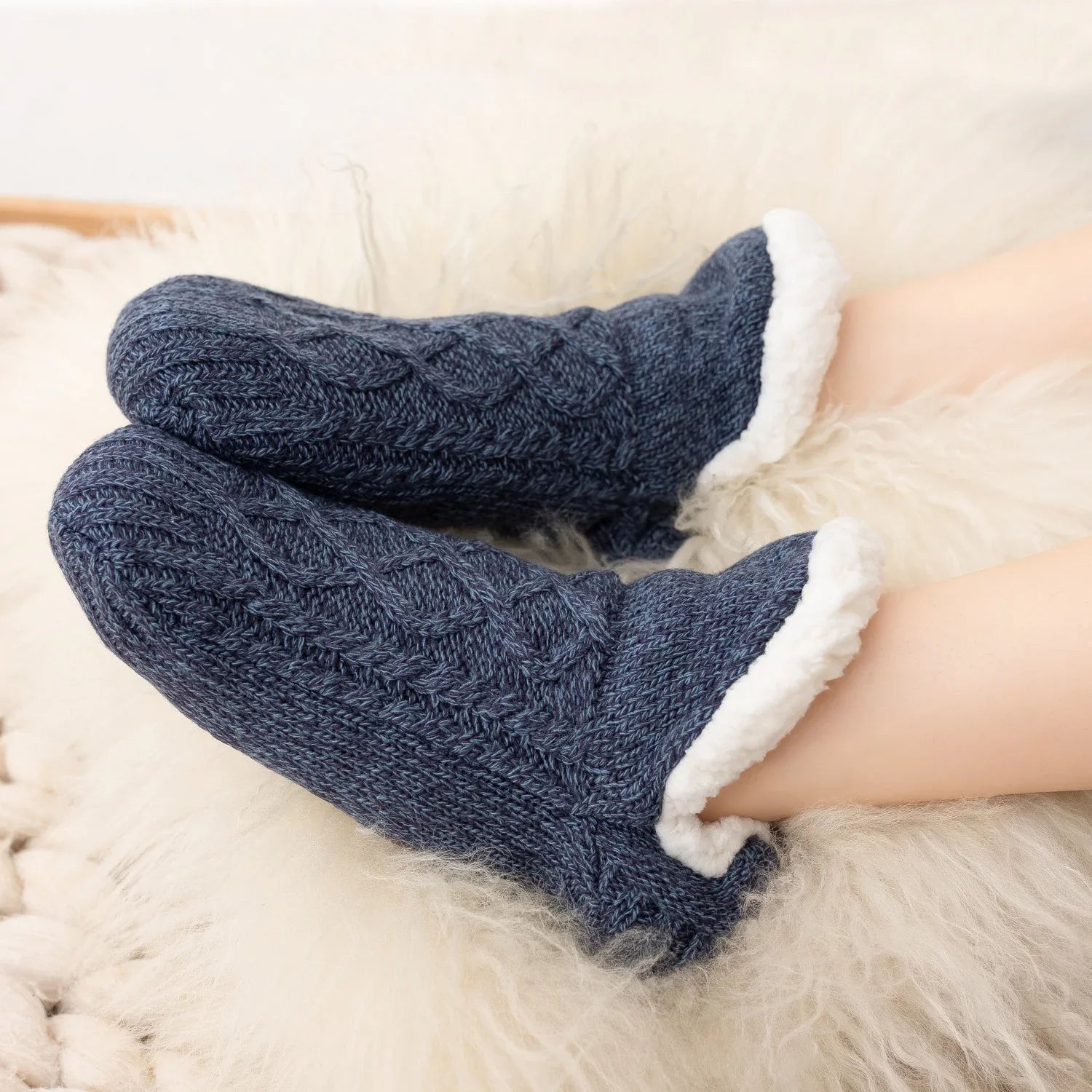 Warm Fleece Slipper Socks – Unisex - VarietyVibe Shop