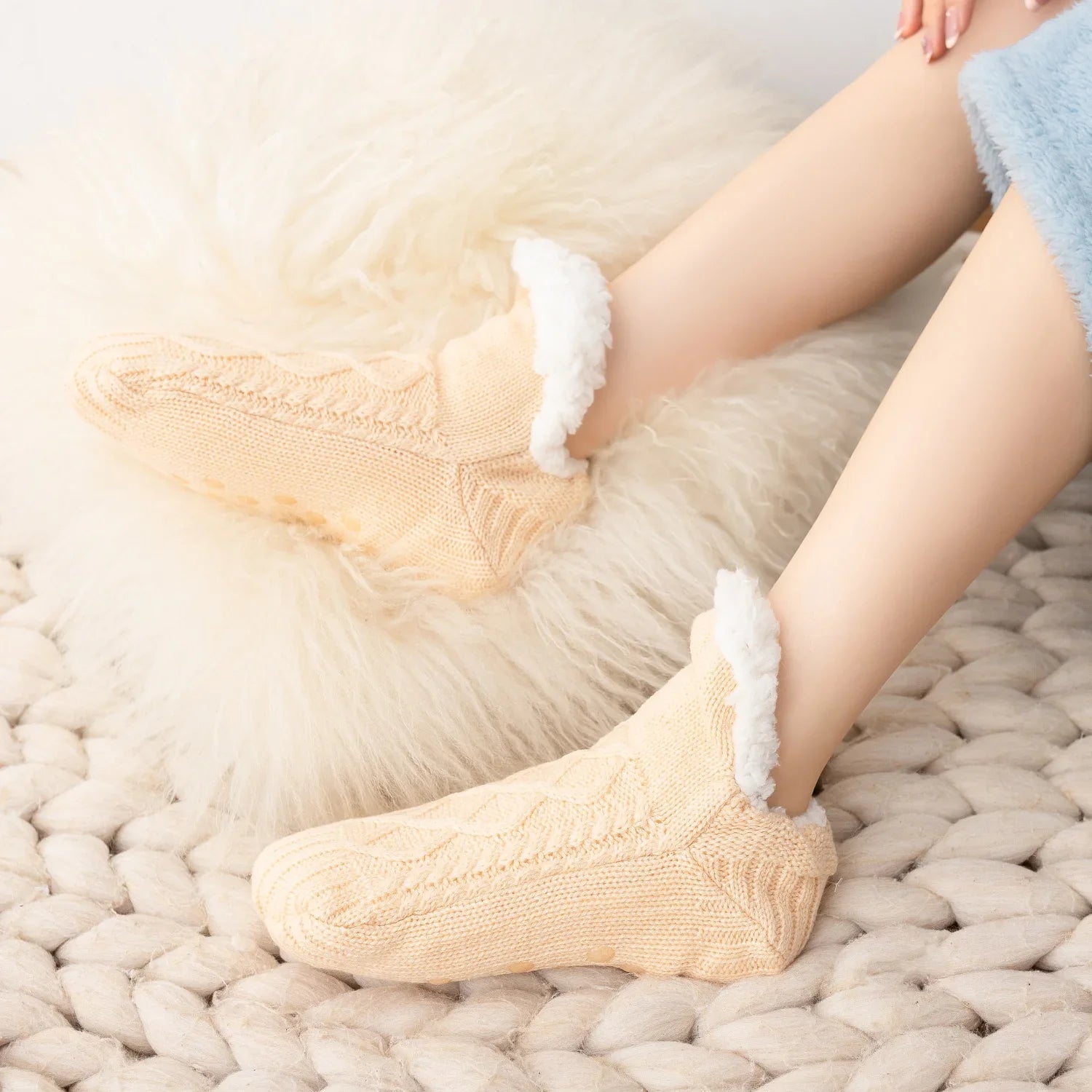 Warm Fleece Slipper Socks – Unisex - VarietyVibe Shop
